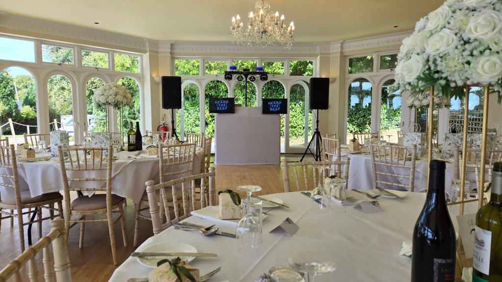 Professional wedding DJ setup