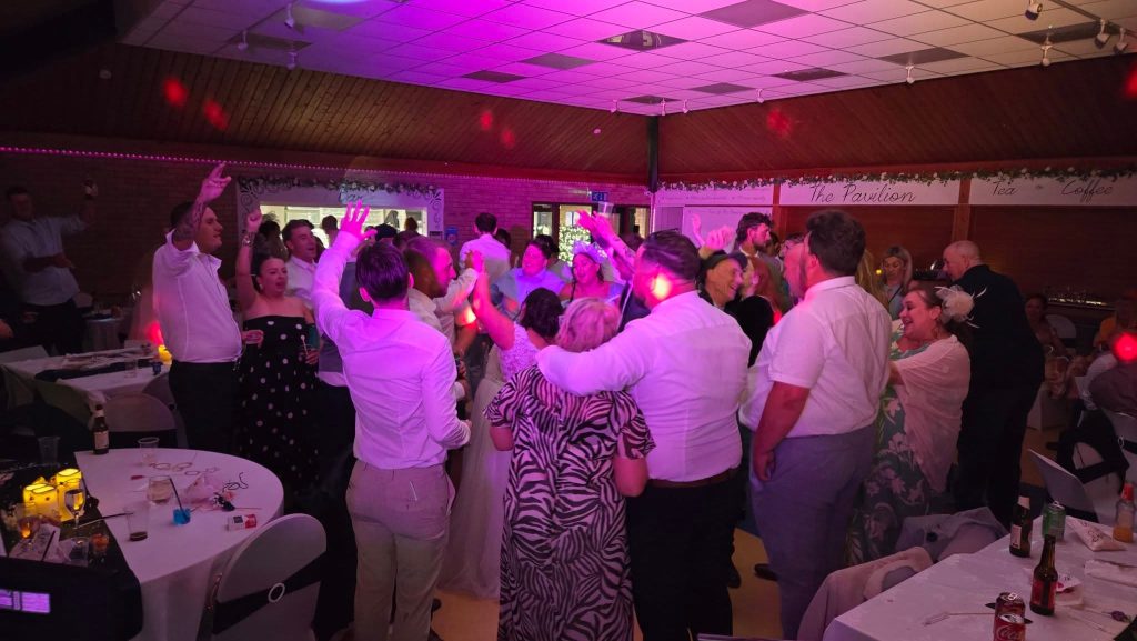 DJ playing at a birthday celebration